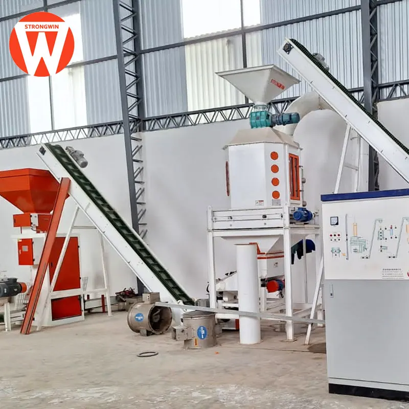 SZLH320 livestock feed pellet machine line for chicken complete poultry feed manufacturing unit turnkey plant