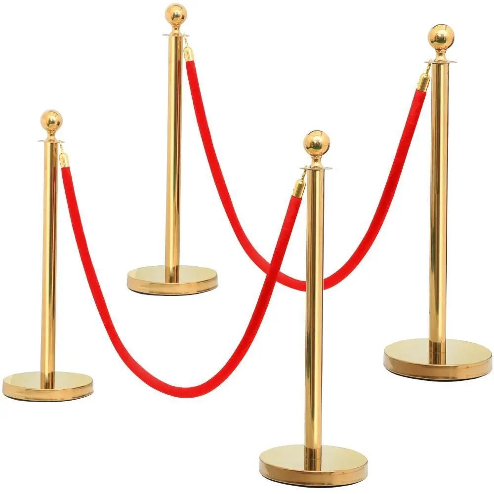 2021 OEM Pole Rope Queue Barrier Crowd Control Belt Stanchion For Airport Station