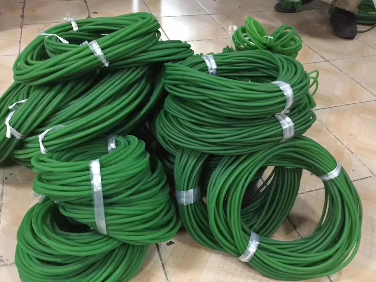 High Strength Pu Polyurethane Round Belt Pu Round Belt for Glass tempering furnace