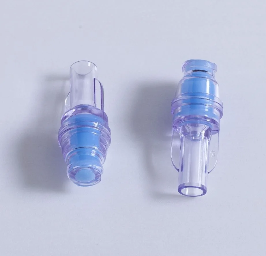 High quality  disposable medical  transfusion joint needleless and needle free connector positive pressure connector