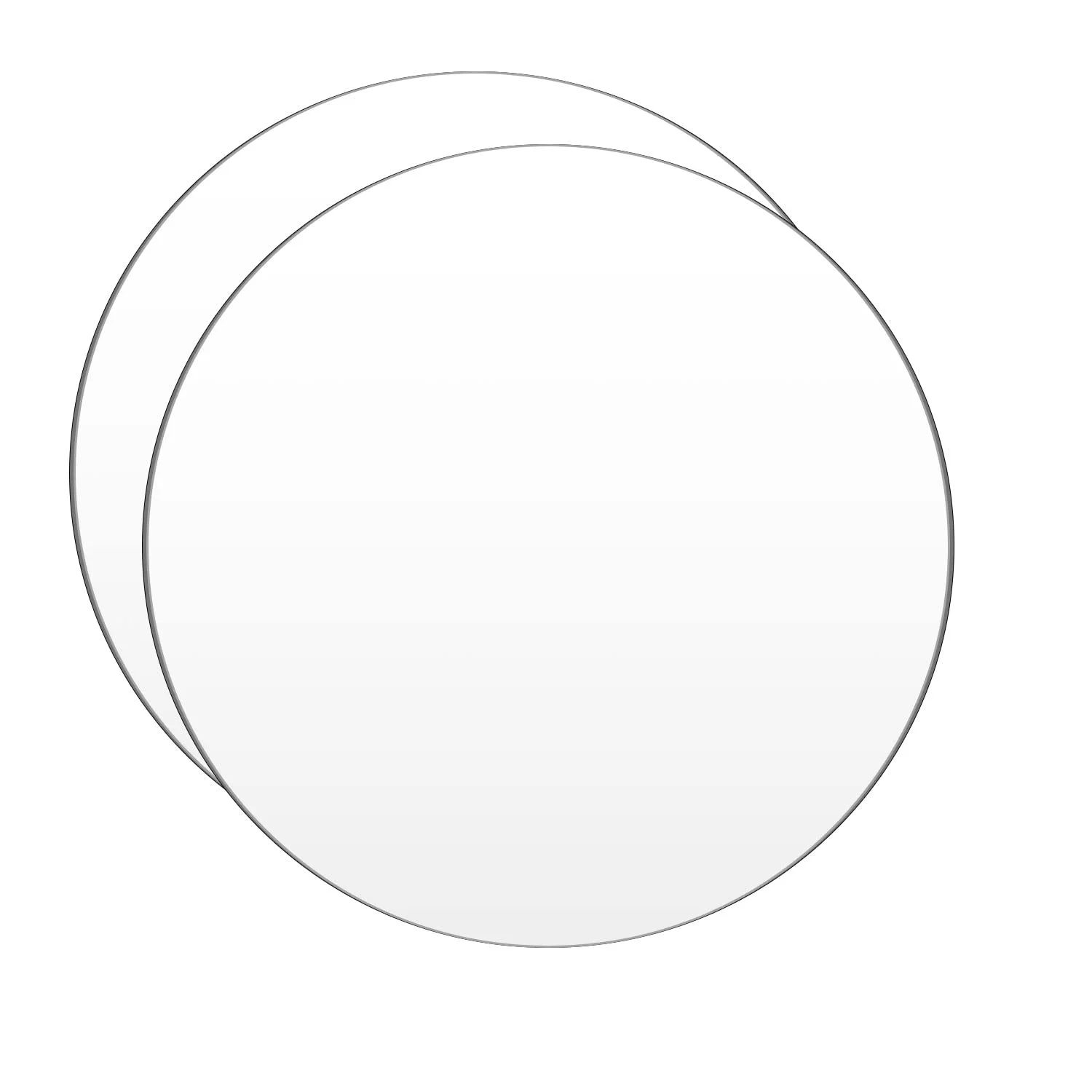 Customized Laser Cutting Cast Acrylic Circle Discs Clear Optical Plexiglass/Plastic Square/Rectangular Shapes 3mm 4mm