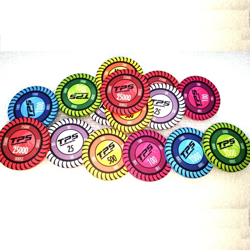 Personalized smooth surface 10G 39MM ceramic poker chips factory