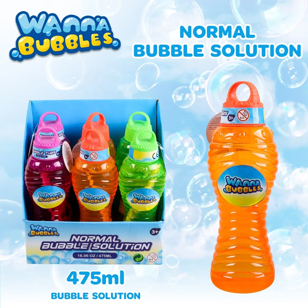 Wanna Bubble 16Oz/475ML soap bubbles liquid solution bubble bottle