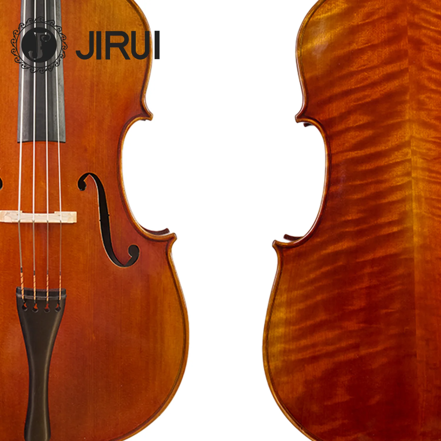 High Quality Custom Solid Upright Double Bass Instrument 1/2 1/4 3/4 4/4 Sizes Natural Flamed Maple Wood Face Spruce Brazil Wood