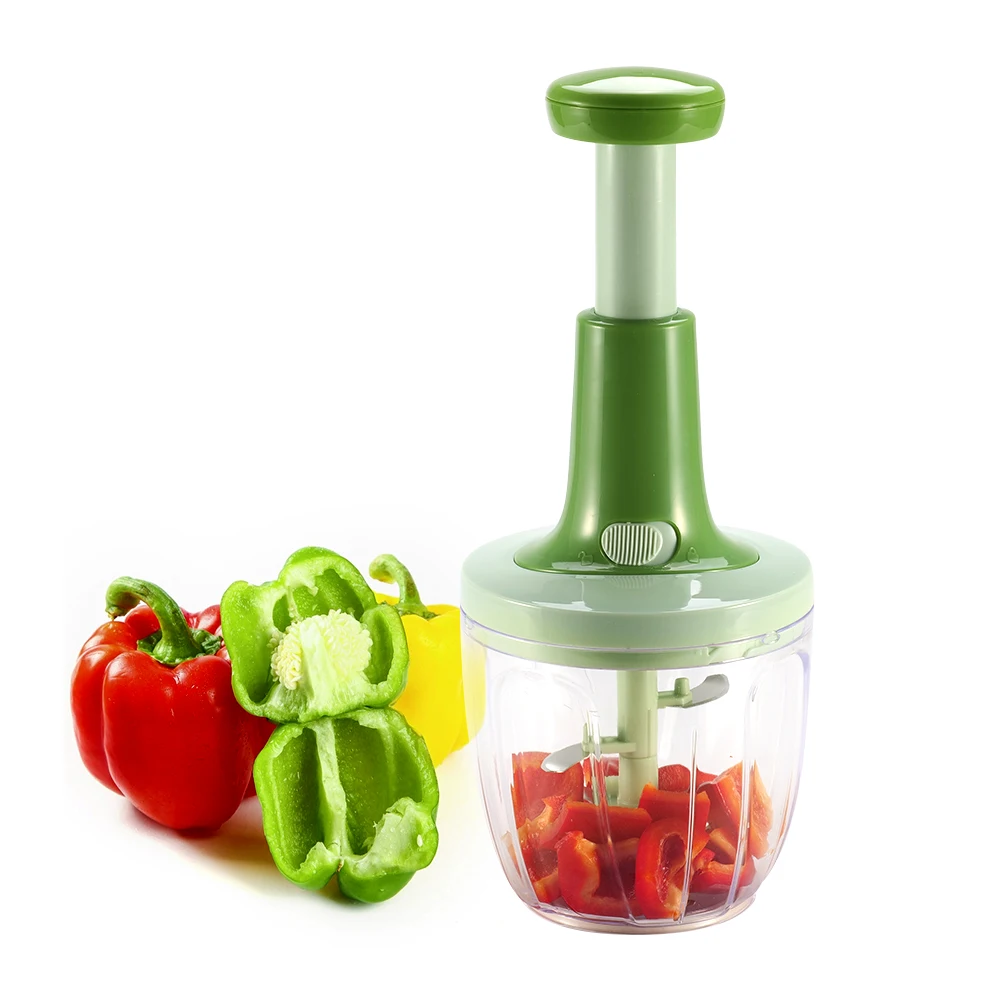 Hand Press Food Cutter Meat Fruits Vegetables Slicer Onions Garlic Pepper Chopper Mini Food Processor Manual Chopper