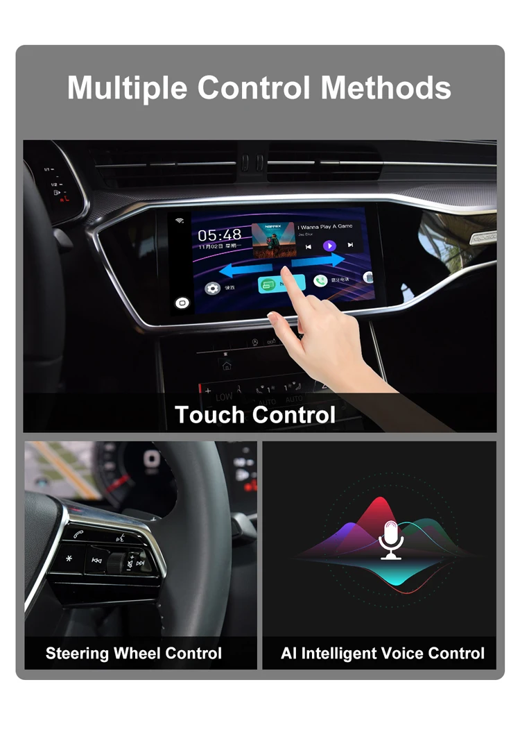  Беспроводная MMB Carplay Smartbox мультимедиа AI Box CarPlay Android 9 поддержка Netflix