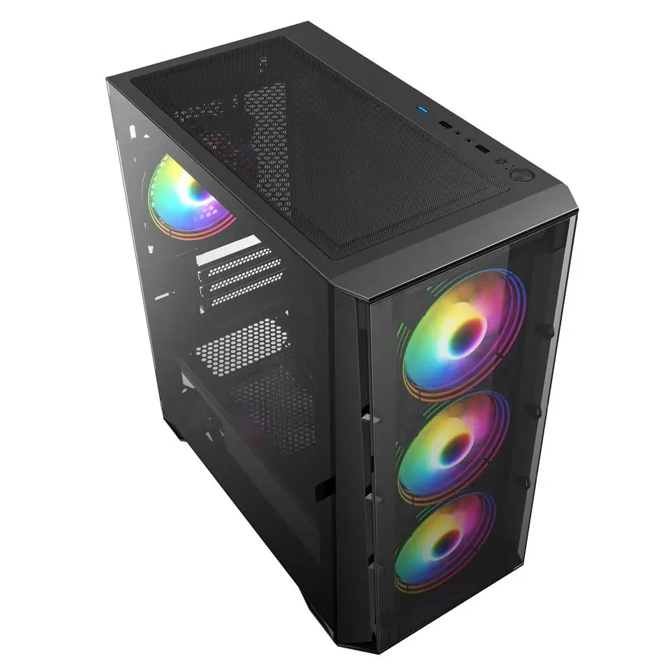 Oem Factory Supply Tempered Glass Desktop Atx Cases Gaming Pc Computer Cases