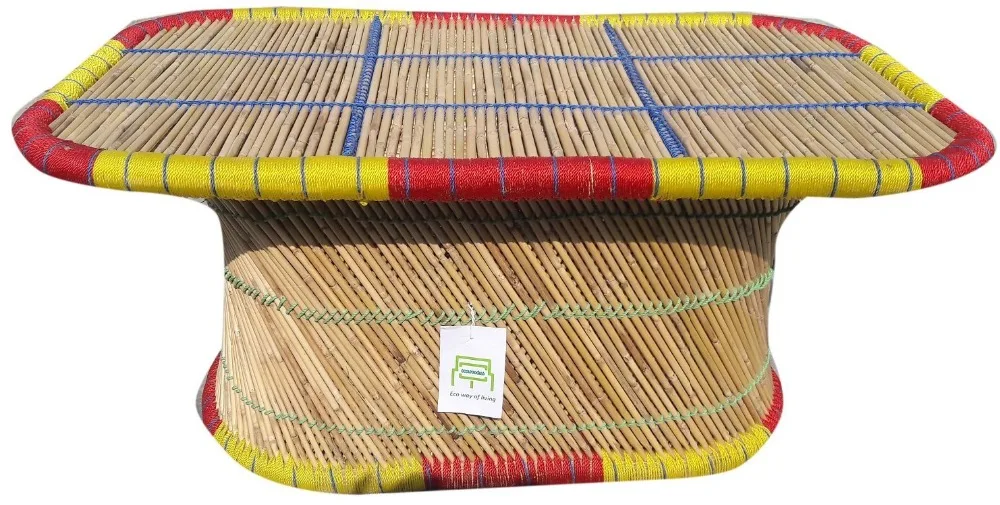 Hot Selling Modern Design Bamboo Cane Indoor Outdoor Sofa Chair With Table Furniture Set For Living Room Balcony Cafe