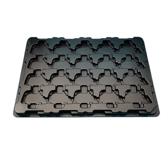 Customized   plastic Vacuum Esd Smt Conductive  Racks  Plastic Tray   esd pcb tray