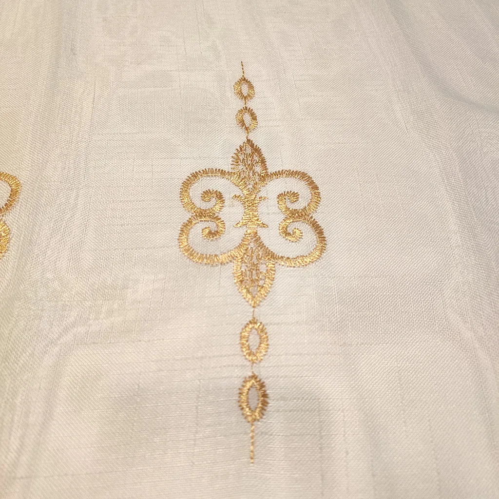 Cheap sheer embroidery South America style curtain fabric textiles window