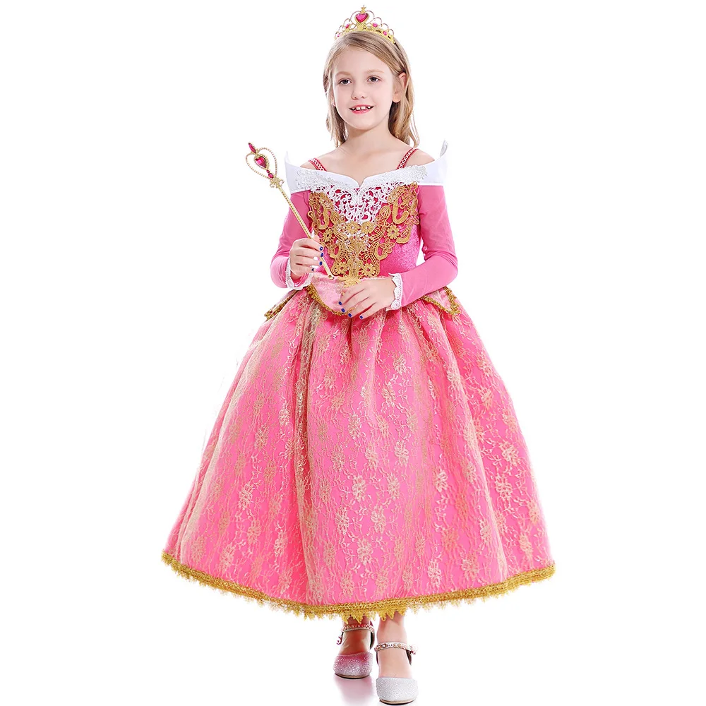 LSAL   China Factory Princess Little Girl Costume Princess Halloween Party Movie Costume Dress