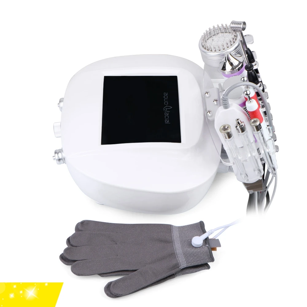Facial Oxygen Machine Firm Skin Nutrition 9 in1 Microcurrent 3MHZ Saloon Equipments Beauty Salon Exfoliating Acne Scar Removal