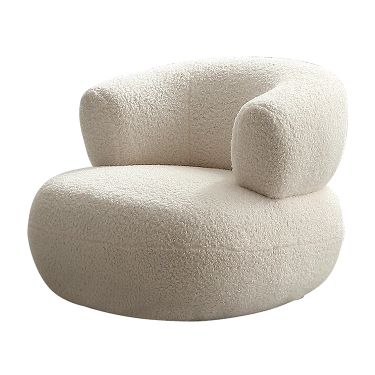 Стул дышащий из искусственной овечьей шкуры с мягкой