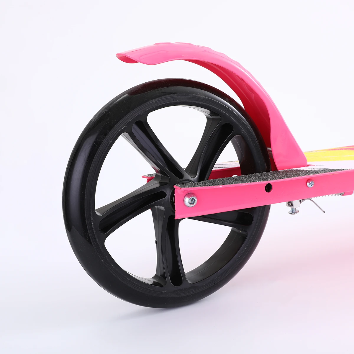 2PCS 200MM Large Wheels Foldable Foot Scooter with Adjustable Height  for Adults Suspension Comfortable Kick Scooter