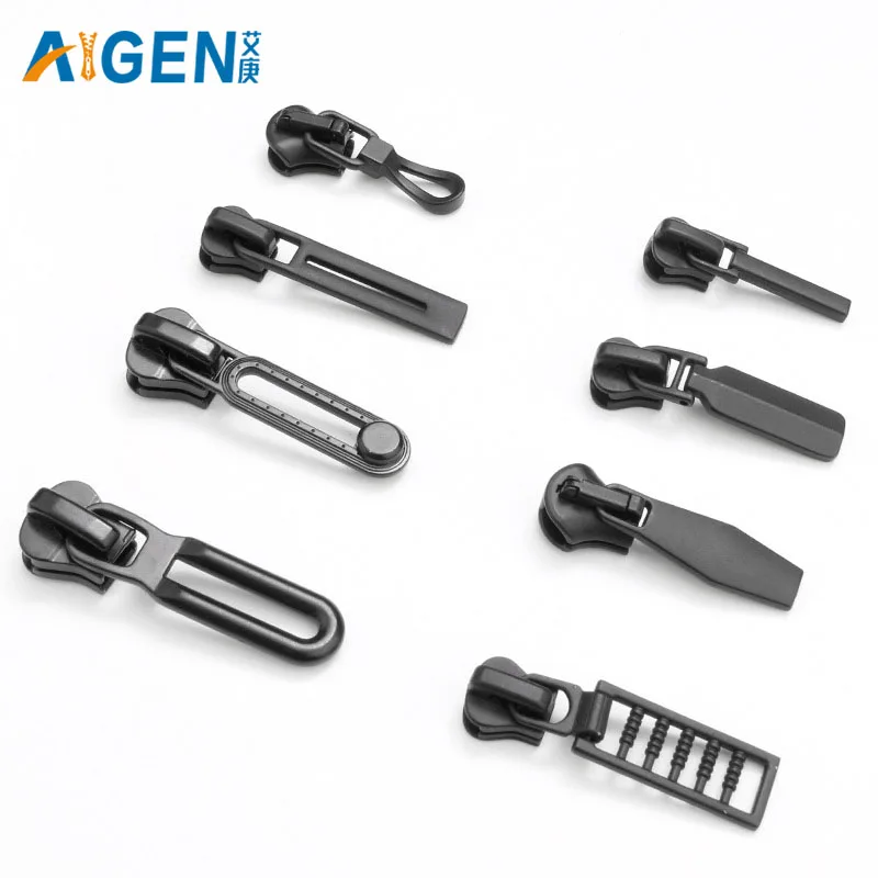 AIGEN Wholesale 5# Auto Lock Zipper Slider For Handbags And Luggage Garment Zipper Sliders