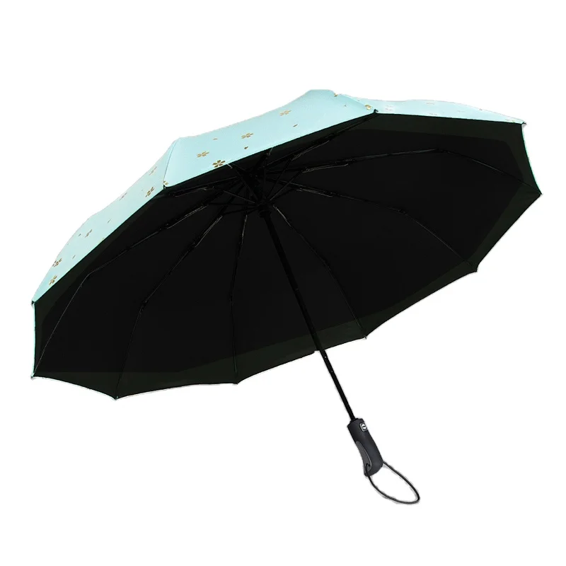 customized wholesale cheap 3 folding promotion gift travel rain umbrella