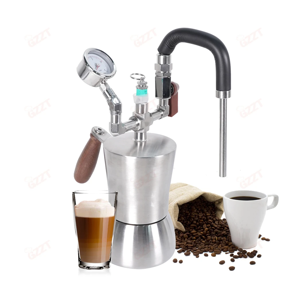 Portable Coffee Milk Foamer 304 Stainless Steel Induction Milk Frother Electric Milk Steamer Equipped With Water Vapor Separator