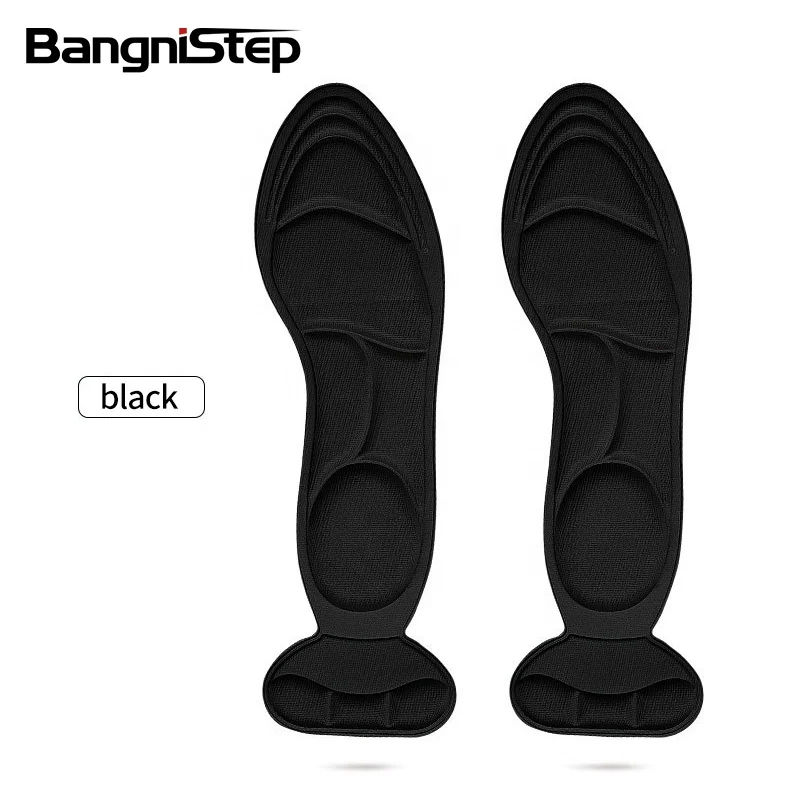  Bangnistep Мягкая стелька из пены с эффектом памяти Самоклеющиеся стельки свободного размера на высоком каблуке для