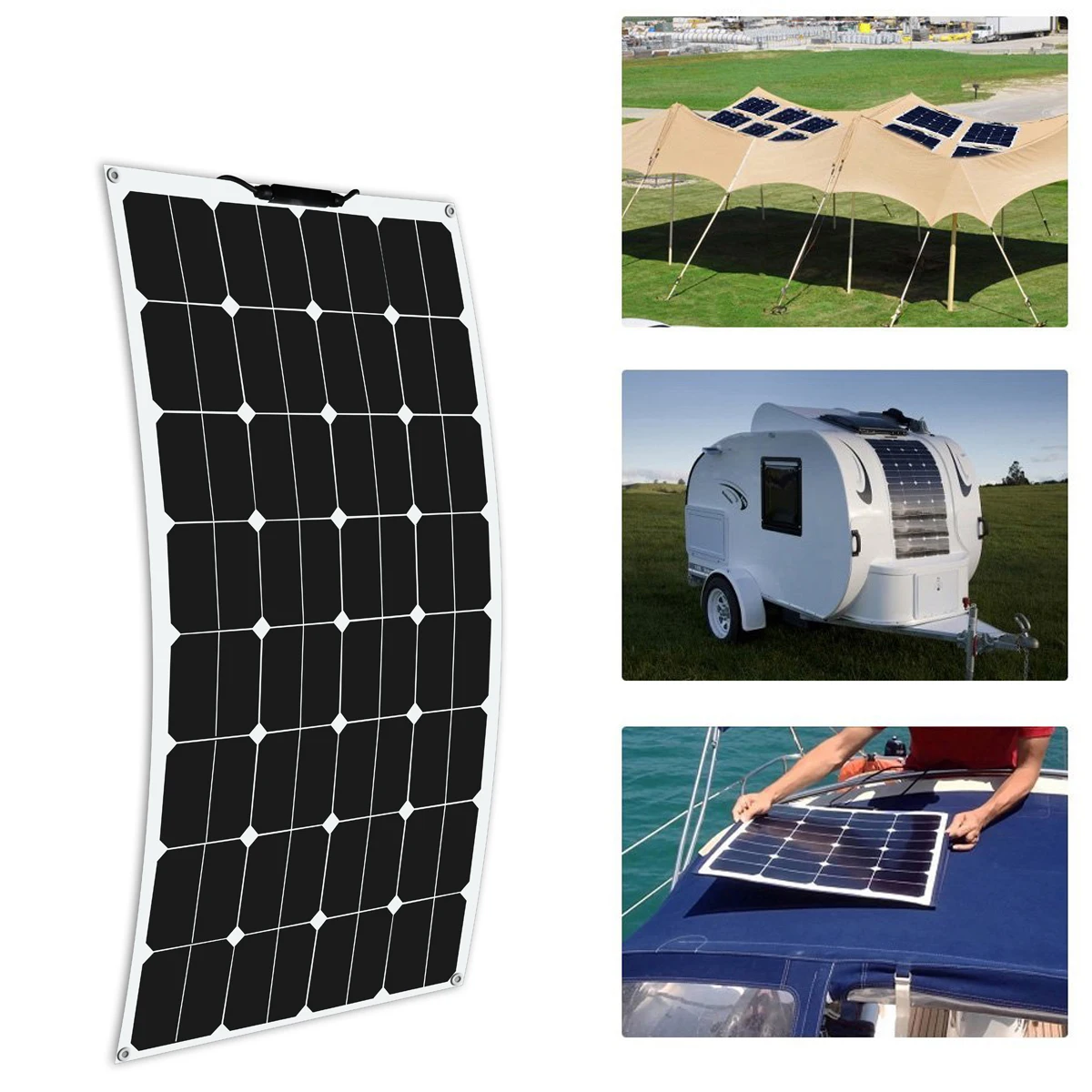 Гибкая солнечная панель SunPower 100 Вт на заказ от производителя гибкие монокристаллические солнечные панели оптовая
