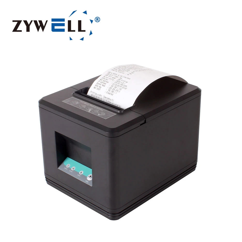 OEM ODM thermal receipt printer ZYWELL impresora 80mm inkless direct thermal bill ticket printer