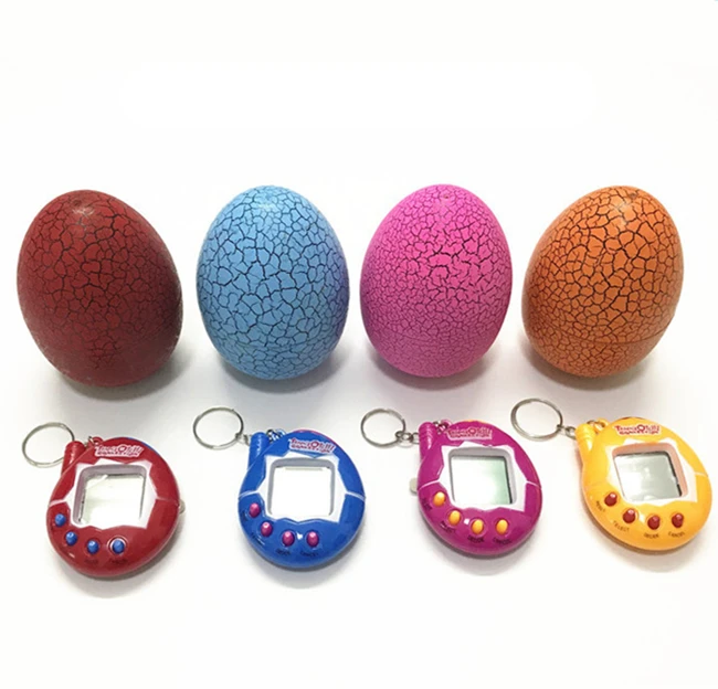 Треснувшее яйцо упаковка Tamagotchi электронная машина для домашних животных Развивающая игра брелок орнамент игрушки
