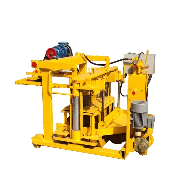 QT40-3A Concrete mobile hollow block making machine / Cement hollow brick making machine