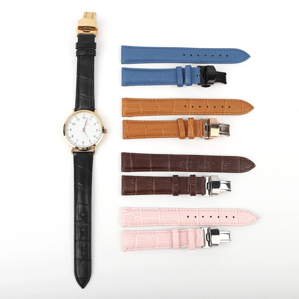 bamboo leather watch strap