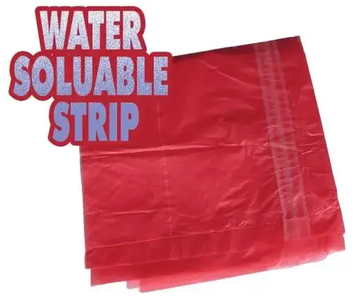 Supply Water Soluble Washing Bag Hospital Dissolvable PVA Hot Water Soluble Plastic Bag Laundry Bags