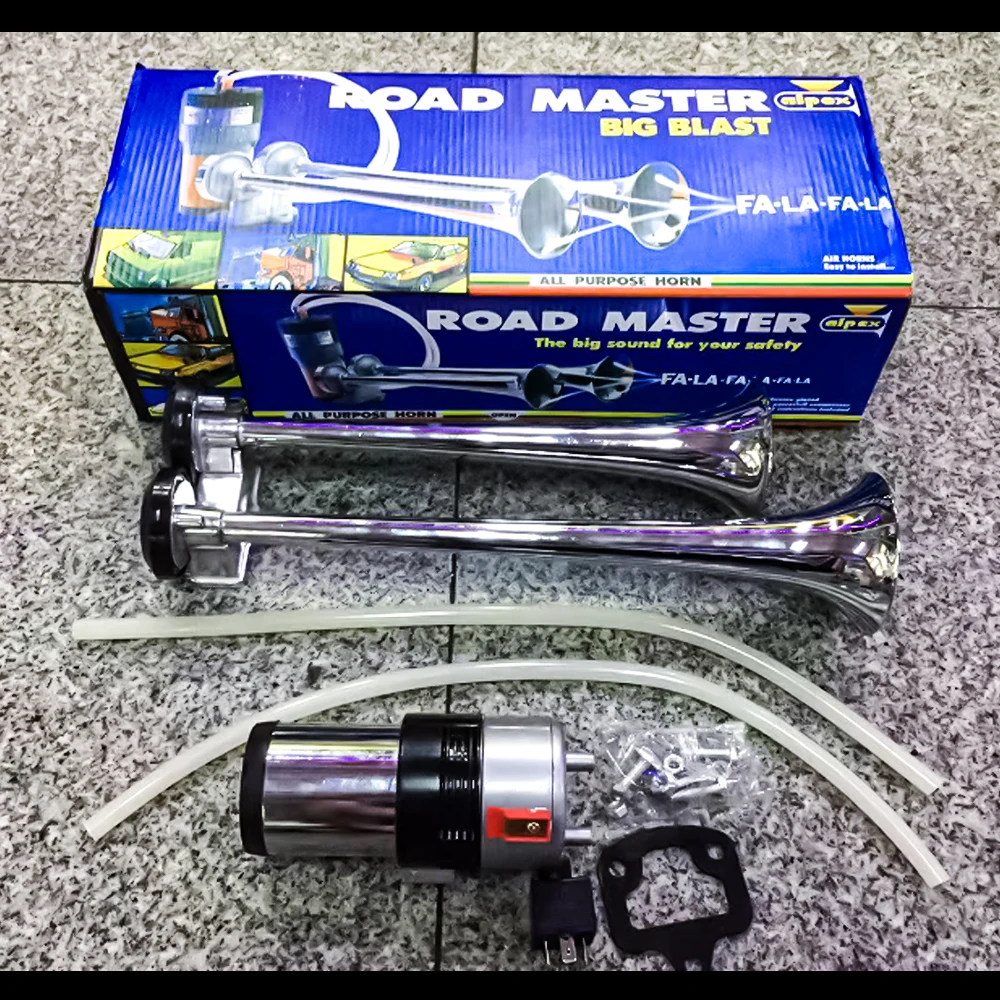 TZ-304 335/390 Road Master 12V для грузовиков, которая проигрывает мелодии из фильмов музыки с юбкой-годе больших шоковой заморозки давление воздуха рог комплект