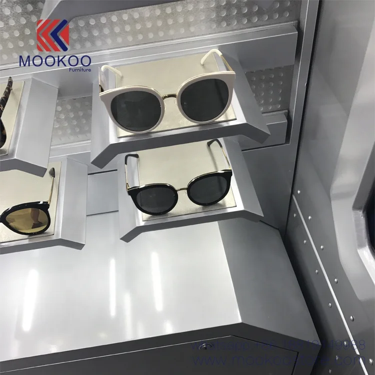 Custom Sunglass Wall Shelf Showcase Metal Glasses Display Wall Shelves