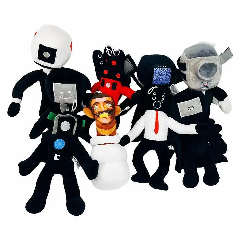 Забавный унитаз skibidi ТВ человек камера плюшевая игрушка на заказ производство плюшевых игрушек