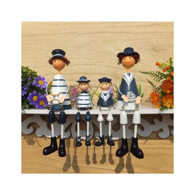 Handicraft Furnishing Articles Wooden Navy Hanging Foot Doll Ornaments (Sitting/Standing)  C100