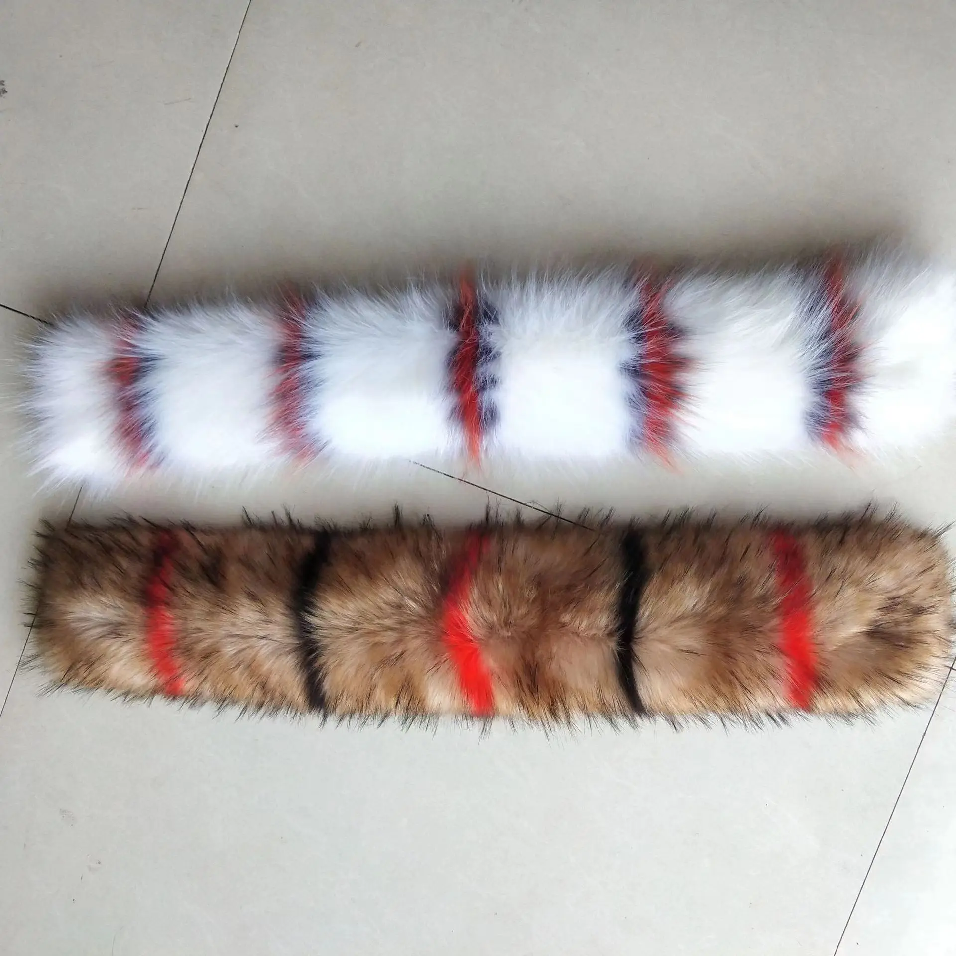 Manufacturers direct selling high quality artificial raccoon fur collar high imitation clothing fur collar imitation fox hair st