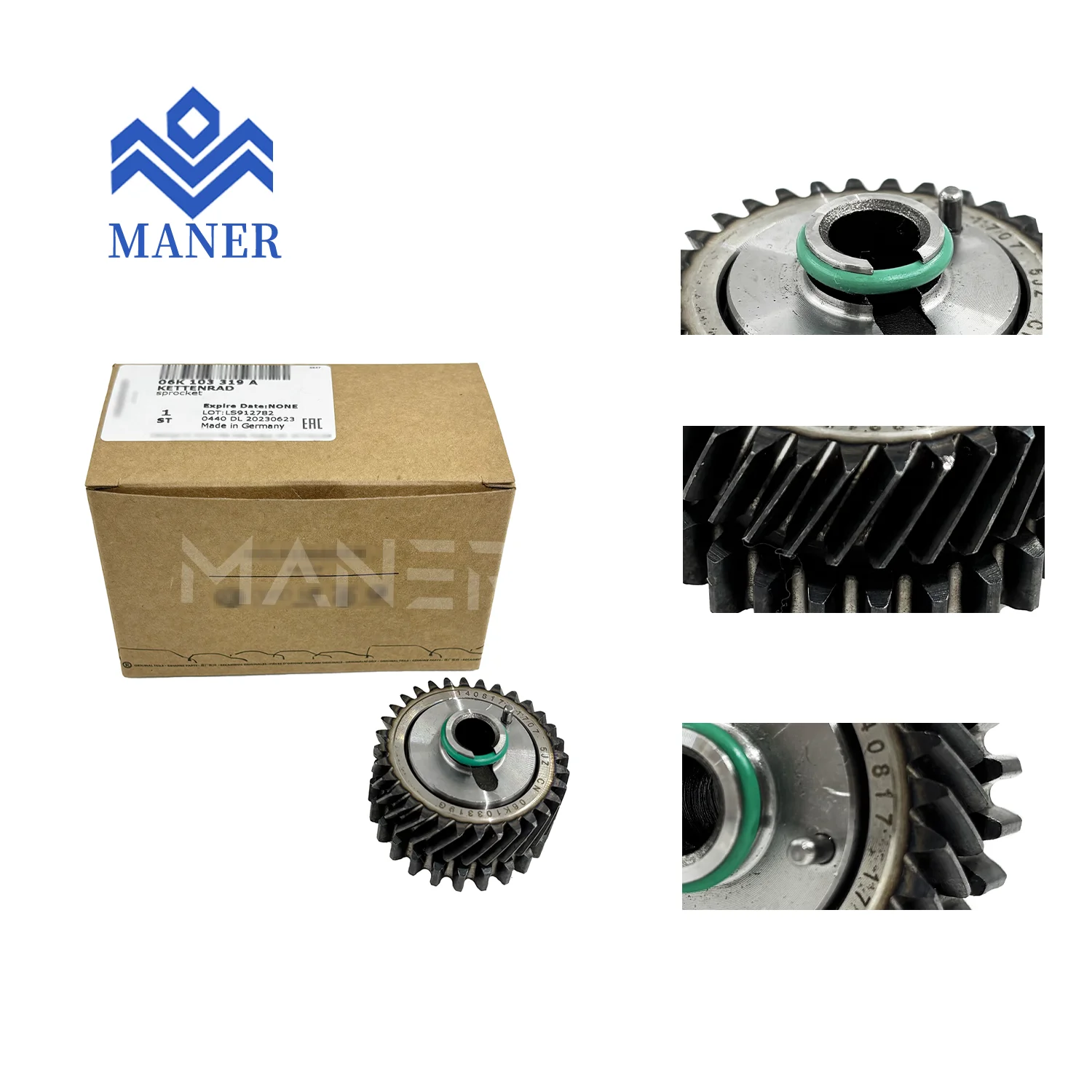 MANER Auto Engine Systems  high quality Timing chain gear sprocket 06K103319A 06H103319S for vw Jetta Gli GTi Audi A4 Q5 2.0T-