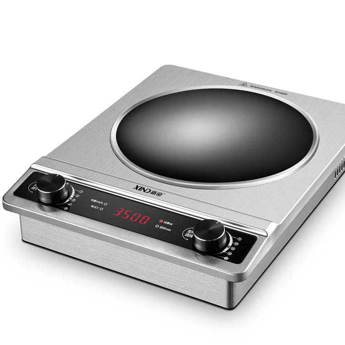 3500W Commercial Induction Cooker wok stove Stainless Steel Single with Germany IGBT