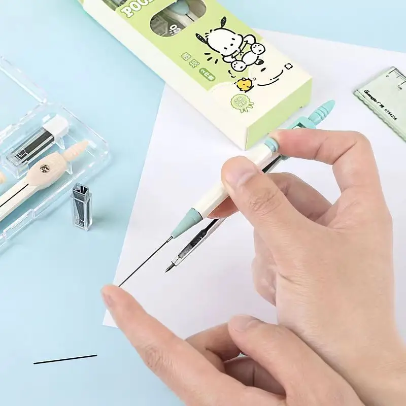 Широкий 84263 Pacha компасы для учащихся начальной и средней школы Милая анимация для студентов инструменты для рисования с высокой цветовой ценностью