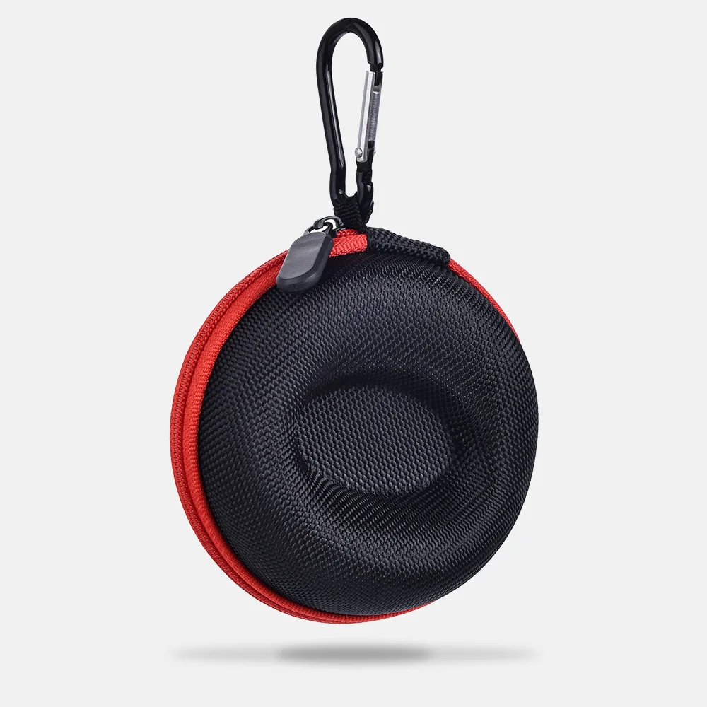 JUELONG Custom Logo Waterproof Travel Watch Case Single Watch Box w/Zipper For Storage Cushioned Round Portable Watch Case