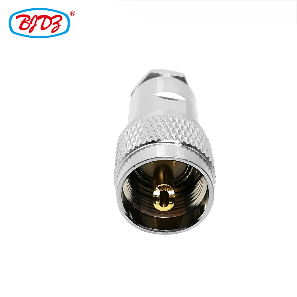 Factory supply uhf stereo pl259 male plug clamp rg58 cable RF connector UHF in stock ROHS