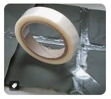 Black Heat Activated Tape Waterproof Iron On waterproof iron on backing seam sealing tape tent