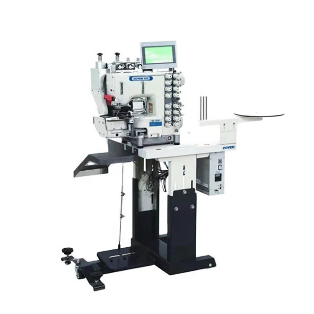 ZY1104PASK джинсы автоматический пояс многоигольная швейная машина с пропуска стежка Авто резак машина пояс