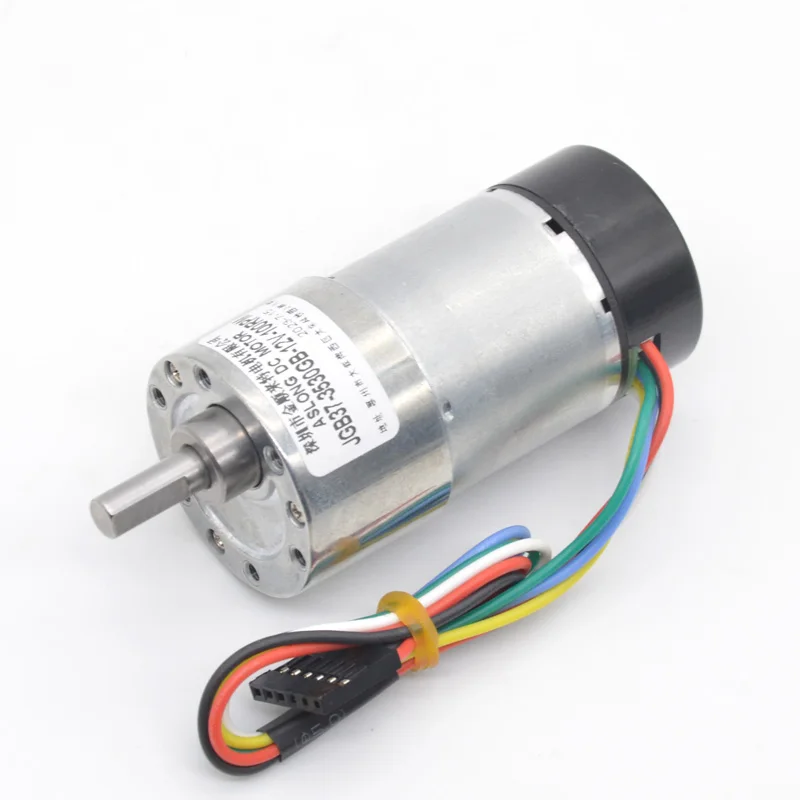 Eccentric shaft output DC motor JGB37-3530GB 12V 37mm high torque micro DC reduction motor with encoder micro motors