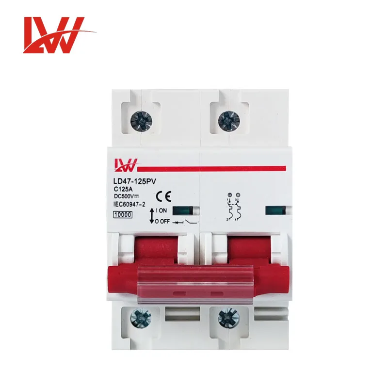 DC MCB  1P 2P 3P 4P LD47-125PV  miniature circuit breaker electric circuit breaker dc circuit breaker