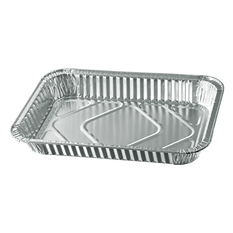 Half Size Deep Roasting Baking Cooking Aluminium Disposable Lasagna Pan With PET Lid