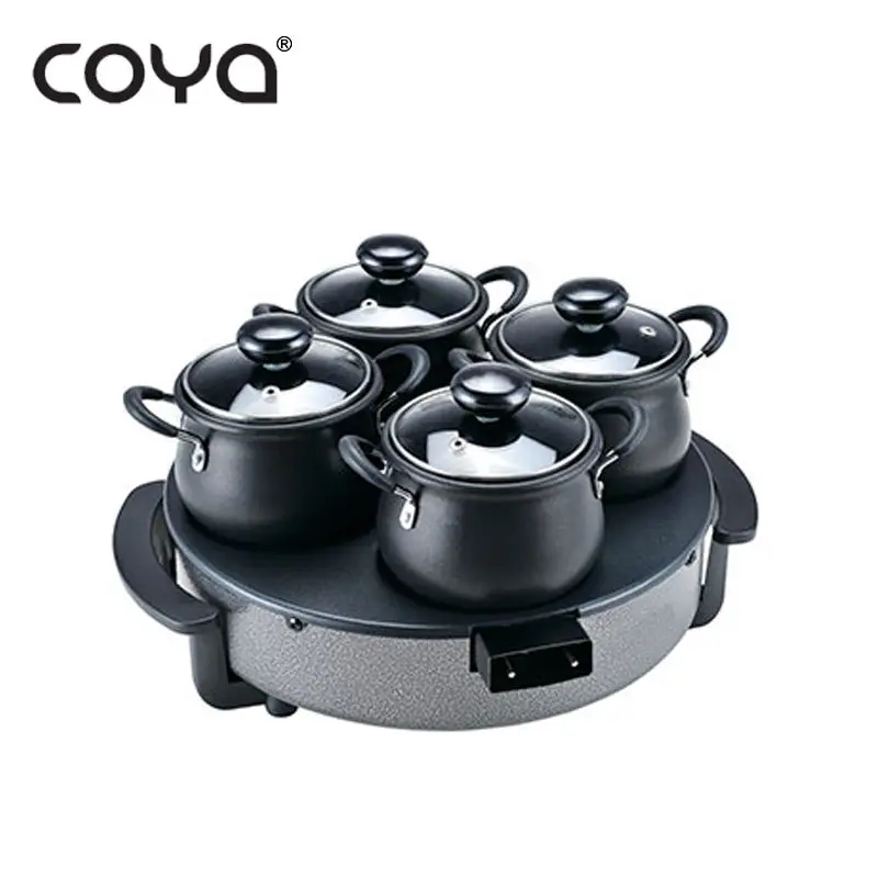 Wholesale 34cm 1500w Black Bbq Hot Pot Grill Electric For Sale