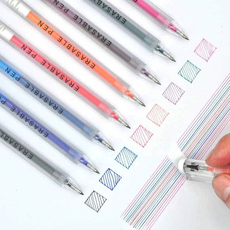 Customization manufacture supply heat sensitive erasable ink pen capped