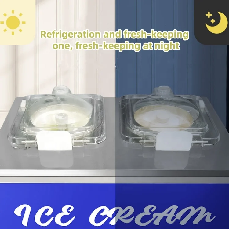 mobile commercial thai professional soft milk ice cream making display machine for gelato automatic in turkey