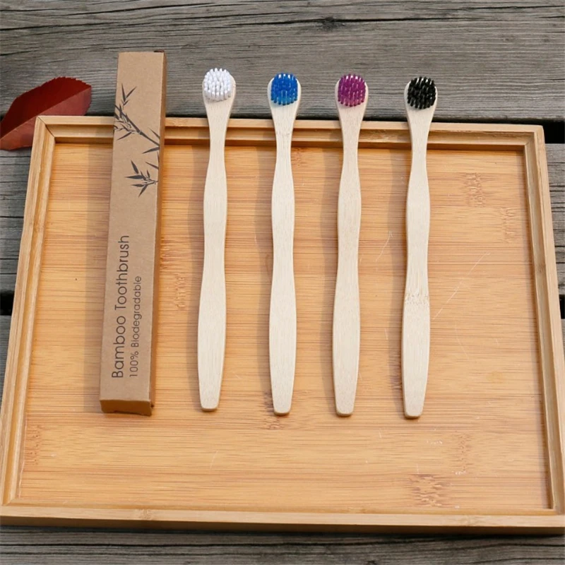  Bamboo Tongue Brush Eco Friendly Toothbrush Cleaner