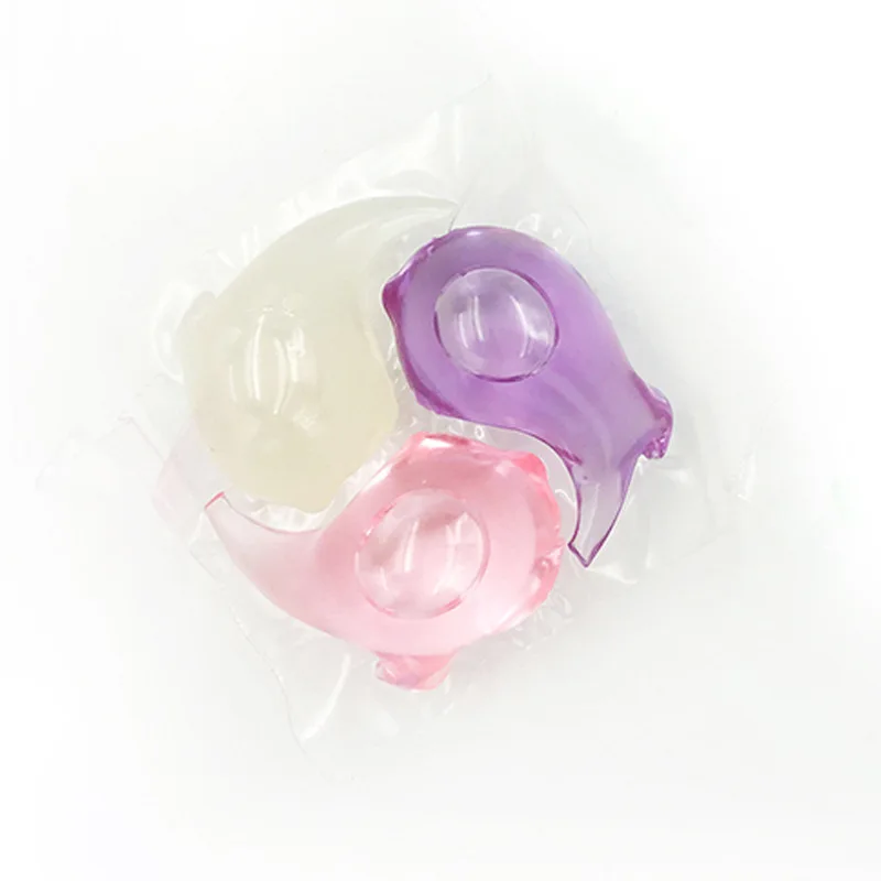 Three-Cavity Three-Color Enzyme Laundry Condensate Bead Clean and Smooth Multi-Effect Laundry Detergent Powder Aromatic Beads Wh