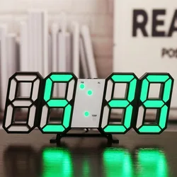 Nordic digital clock Wall clock Hanging Watch Snooze  Alarm Table Clocks Calendar Thermometer Electronic Digital  Alarm