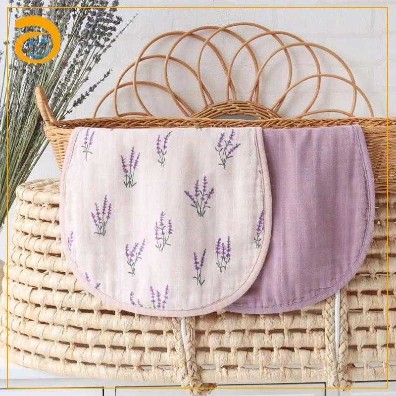 Wholesale Newborn Drool Bib Cloth 100% Cotton Baby Muslin Burp Cloth For Children